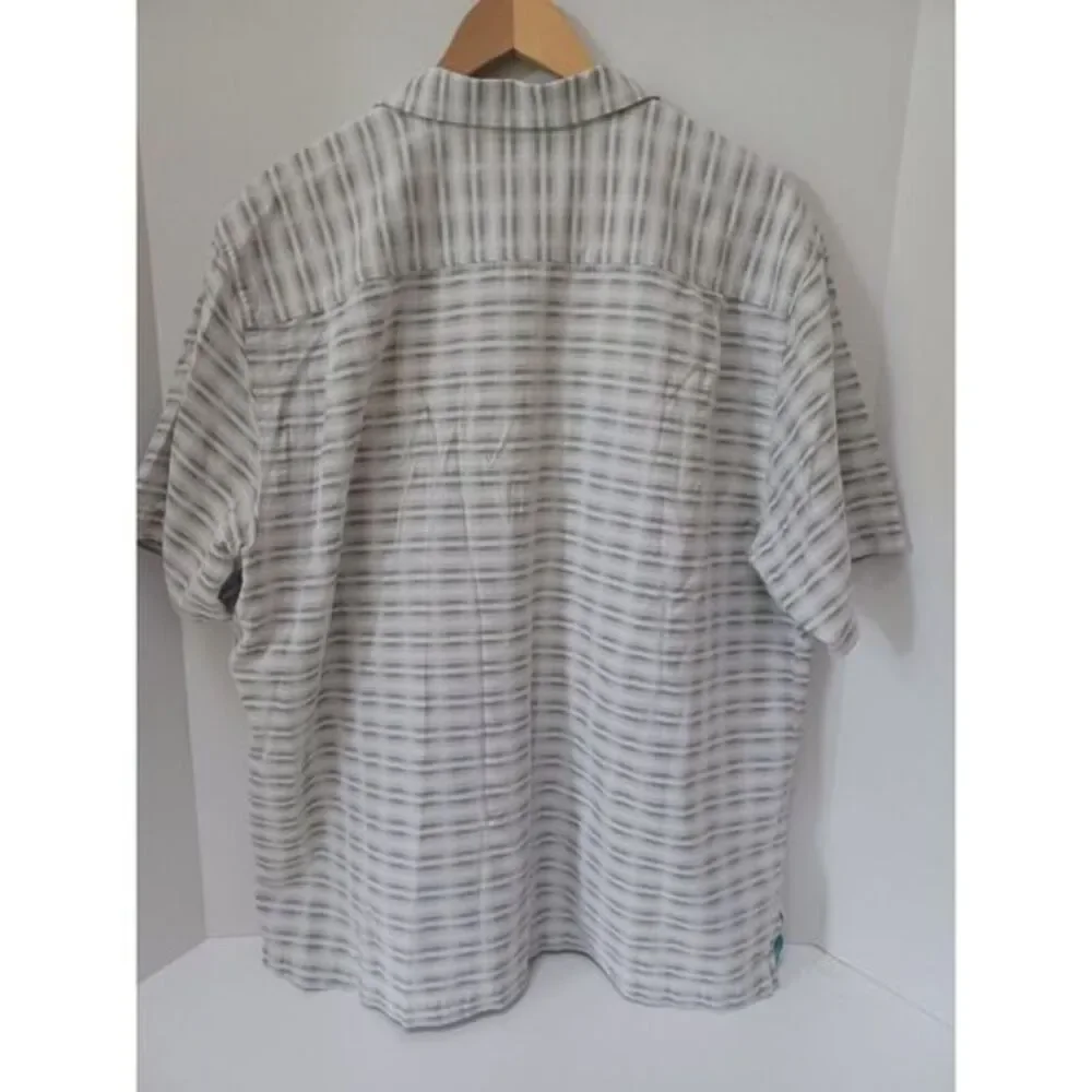 TOMMY BAHAMA 55% Silk‎ Button Up Short Sleeve Shirt XL